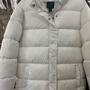 Forever 21 Cream Puffer Jacket